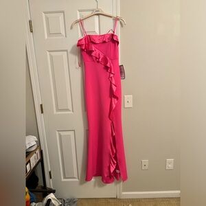 Macys Hot Pink Formal Dress